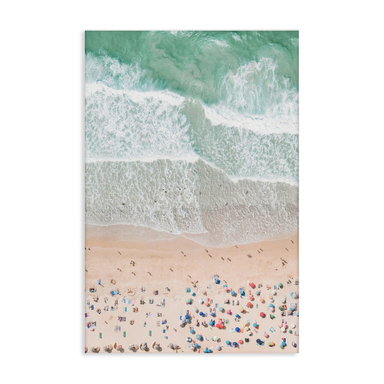 Stupell Industries Aerial Beachgoers View Canvas Wall Art Design by Sisi and Seb